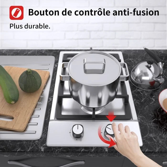 Plaque de cuisson gaz IsEasy MGBS-314A 4 feux Inox