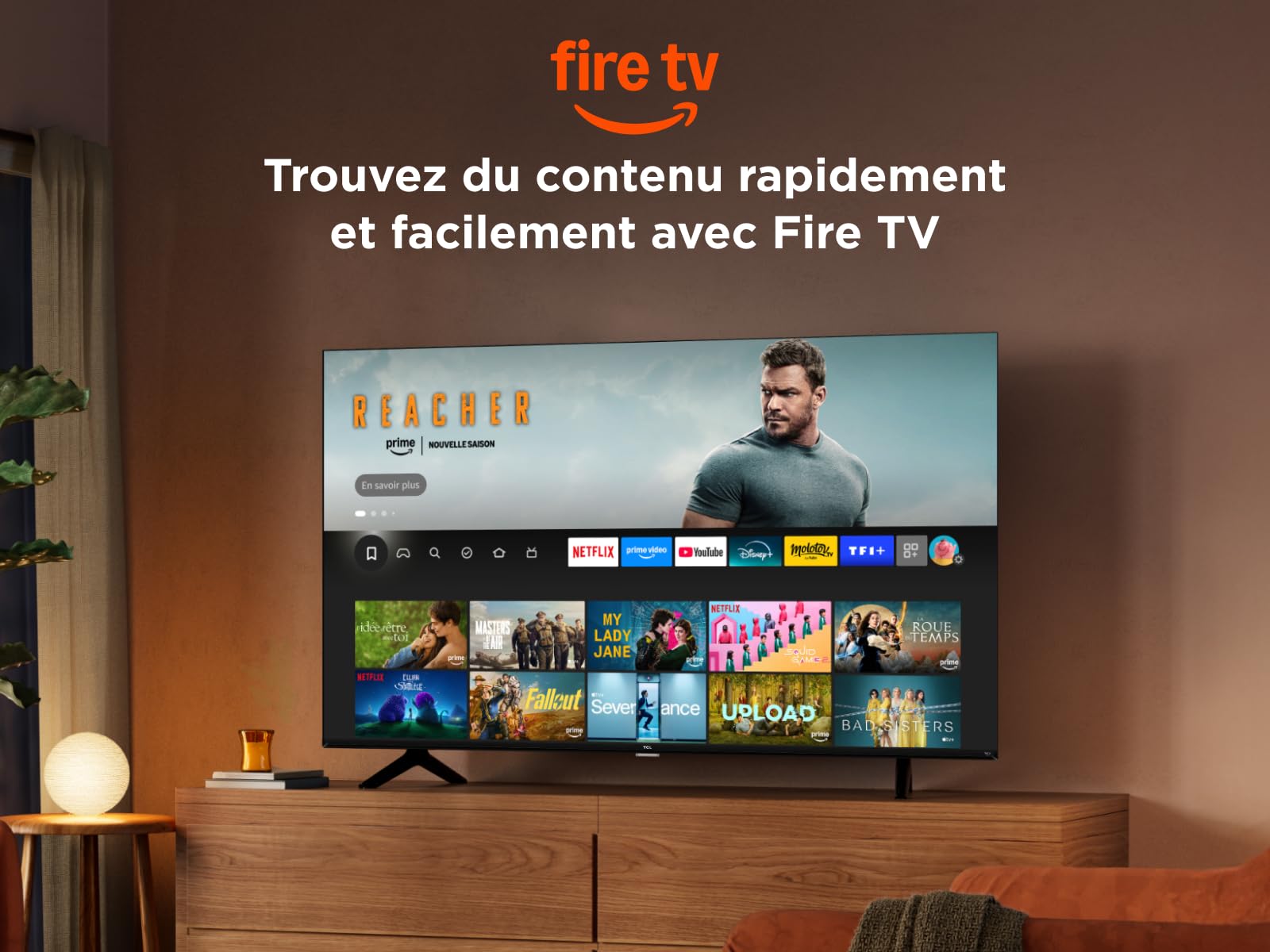TCL 43 Pouces Full HD Smart QLED Direct LED SF560 avec Fire TV et vocale Alexa