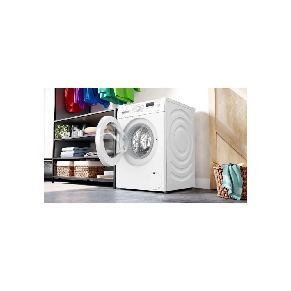 Bosch WGE02406FR, Série 2, Lave-linge pose-libre, 7 kg, EcoSilence Drive, 1400 trs/min, 44l, Blanc