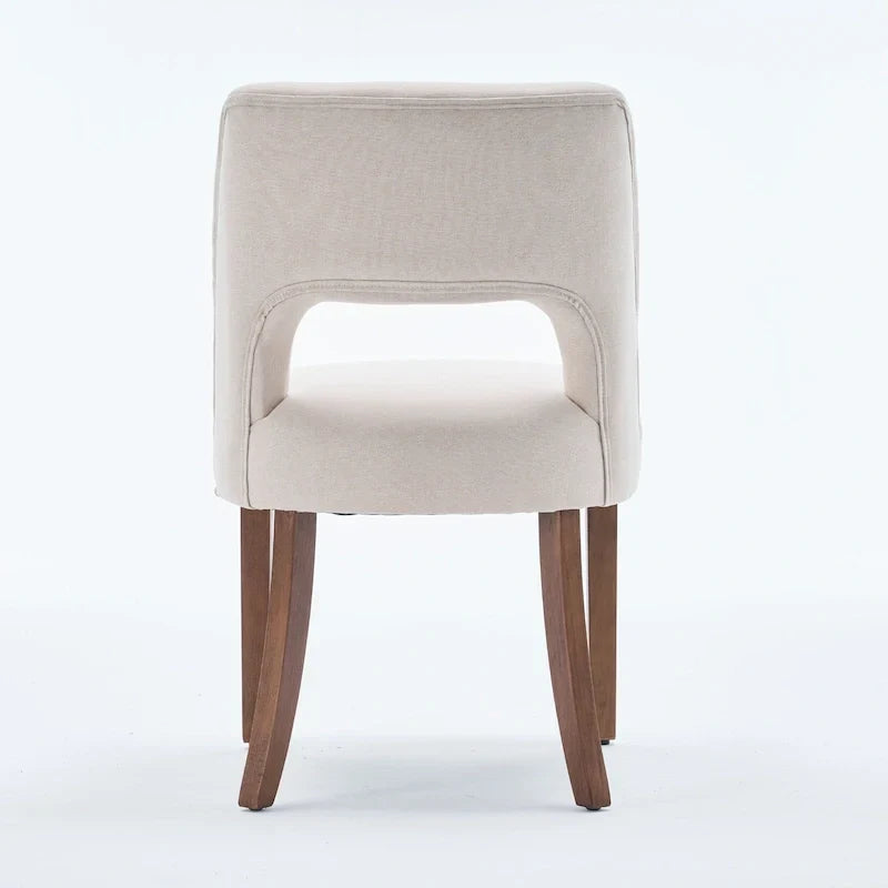 Lot de 4 chaises de salle à manger tapissées de tissu