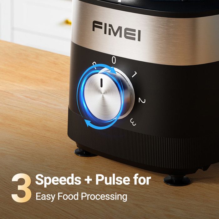Robot multifonction - FIMEI - 11 en 1 - 1100W - 3 Vitesses - Noir