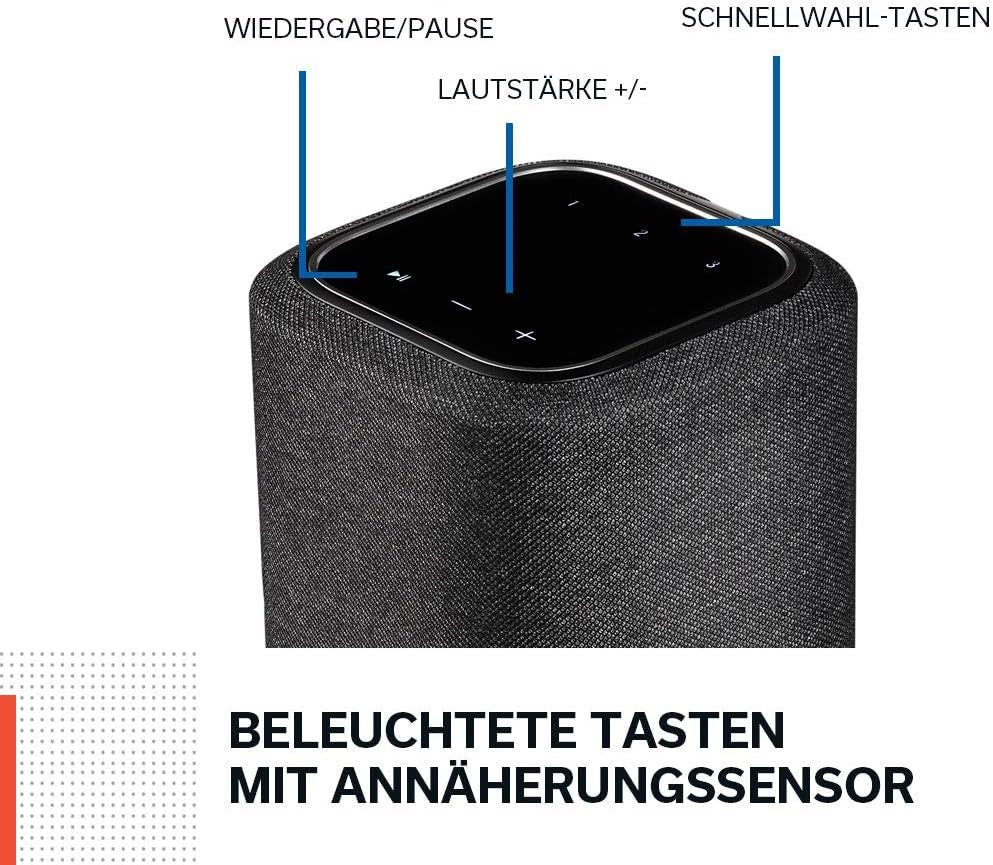 Denon Home 150 enceinte multiroom Hi-Fi avec HEOS intégré, Alexa intégrée, Wi-Fi, Bluetooth, USB, AirPlay 2, audio Hi-Res, noir