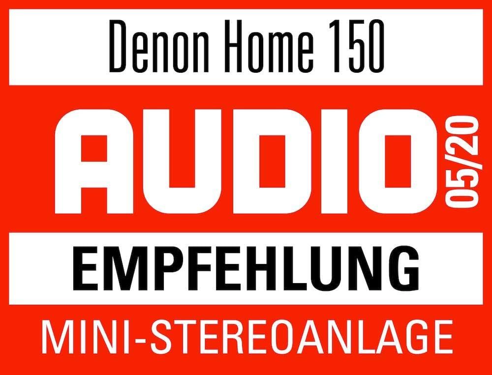 Denon Home 150 enceinte multiroom Hi-Fi avec HEOS intégré, Alexa intégrée, Wi-Fi, Bluetooth, USB, AirPlay 2, audio Hi-Res, noir