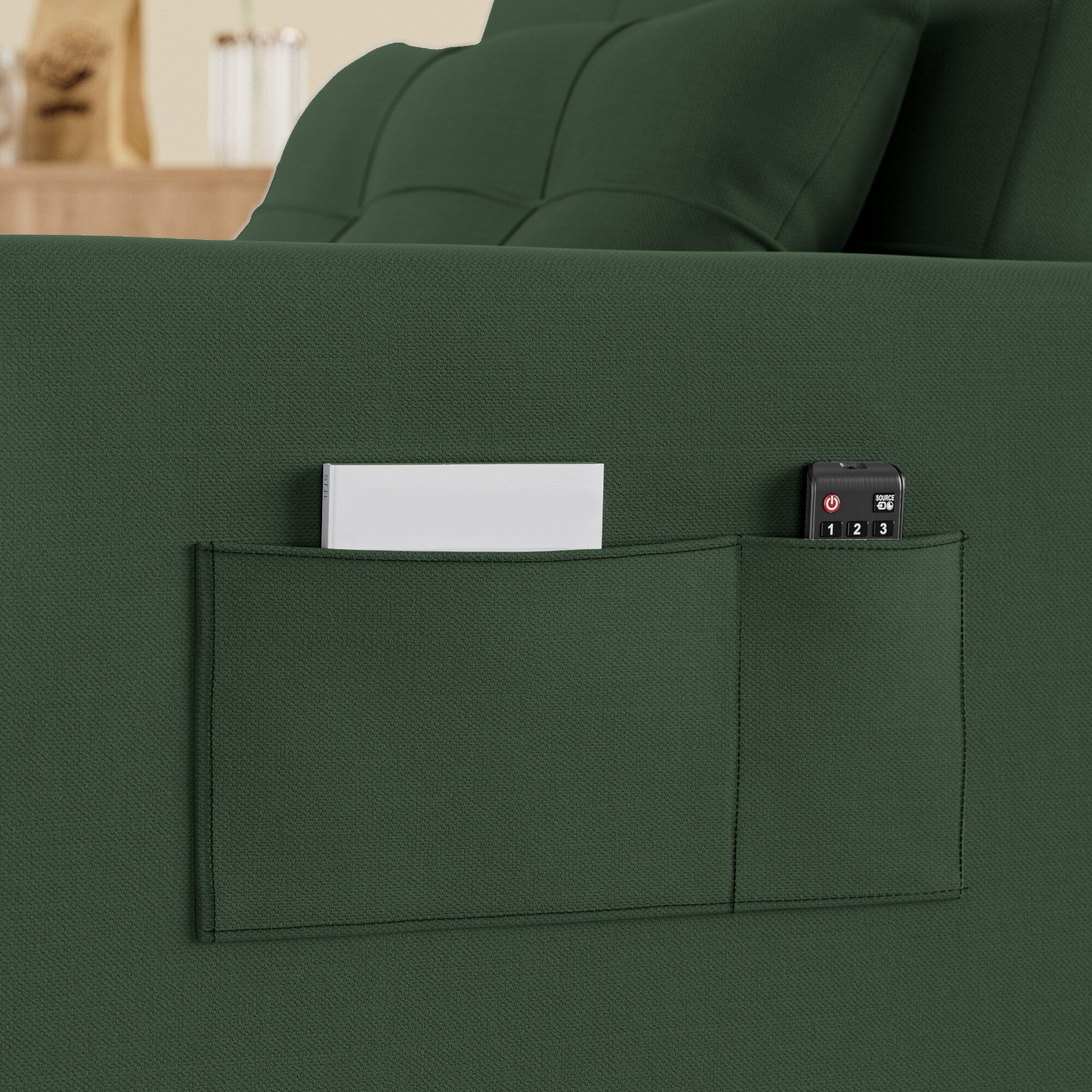 Canapé-lit convertible 3-en-1, Canapé-chaise dépliable, Lit pliant convertible pour salon