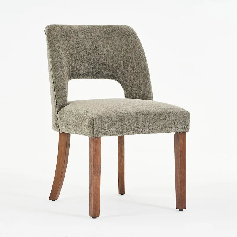 Lot de 4 chaises de salle à manger tapissées de tissu