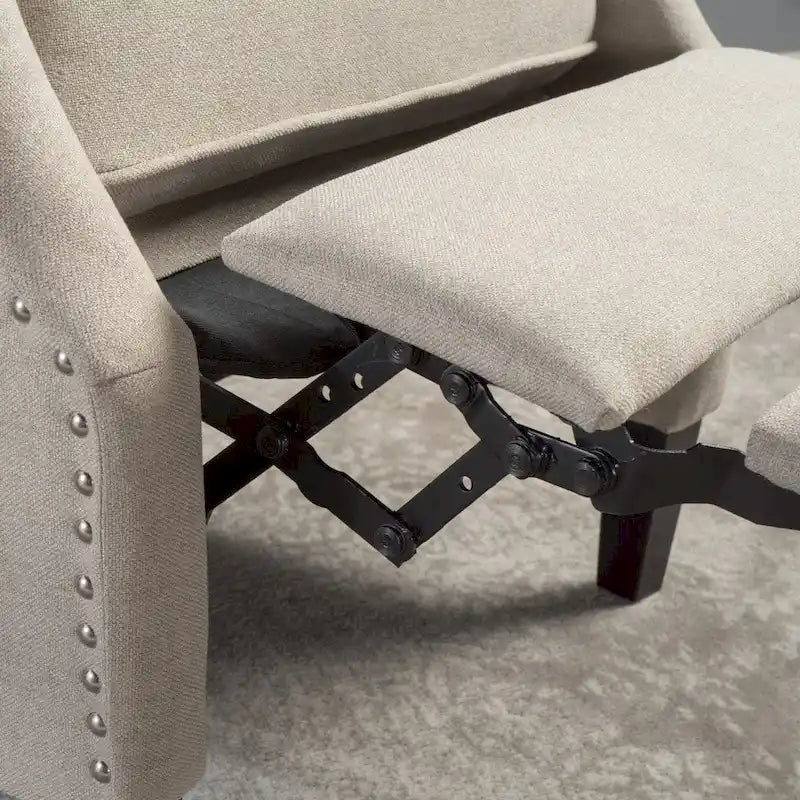 Fauteuil inclinable à dossier haut, rembourré, style classique, pour salon