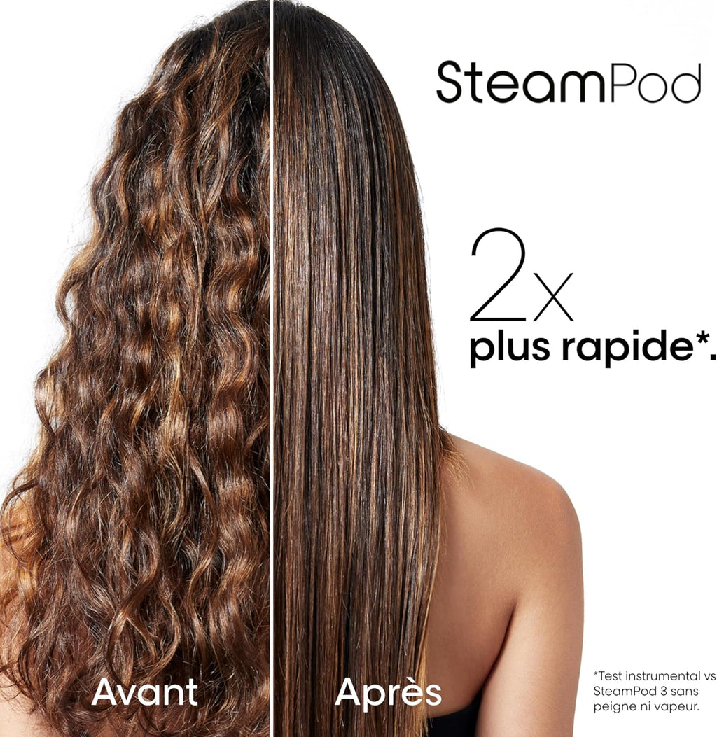 Steampod 3 - Lisseur Vapeur Professionnel 2-en-1 : Lissage & Ondulations - Céramique Fer à lisser à la technologie vapeur - Adapté à tous types de cheveux - L'Oréal Professionnel -