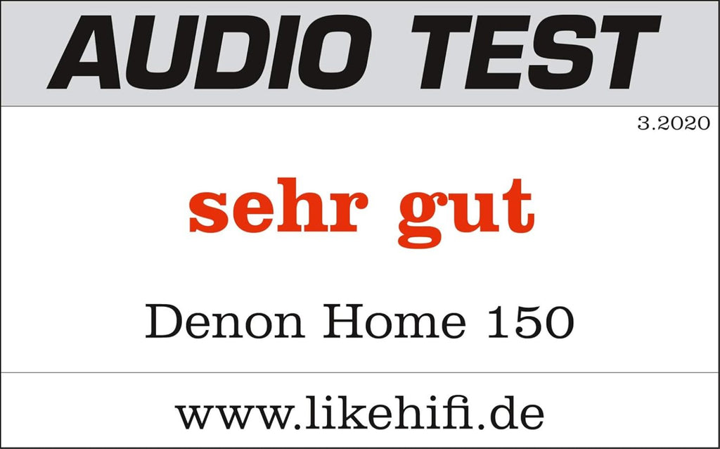 Denon Home 150 enceinte multiroom Hi-Fi avec HEOS intégré, Alexa intégrée, Wi-Fi, Bluetooth, USB, AirPlay 2, audio Hi-Res, noir
