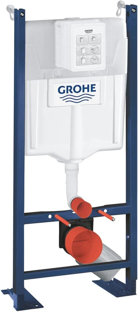 WC Suspendu Pack Complet Accessoires - Pack WC Grohe Bâti autoportant, WC SAT Infinitio sans bride, Plaque chrome, Abattant WC,Cuvette Toilette, Chasse d'eau Wc, Mécanisme