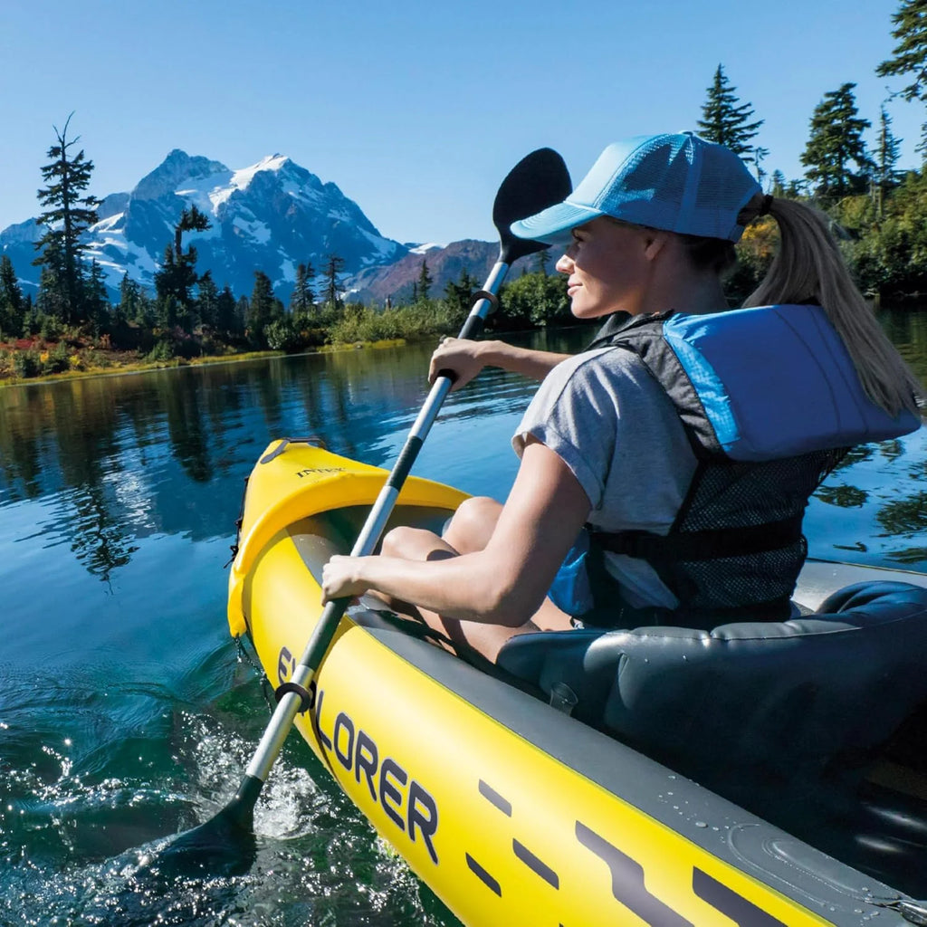 Intex Set Kayak Explorer k2-2 pers (Inclus rames et gonfleur)