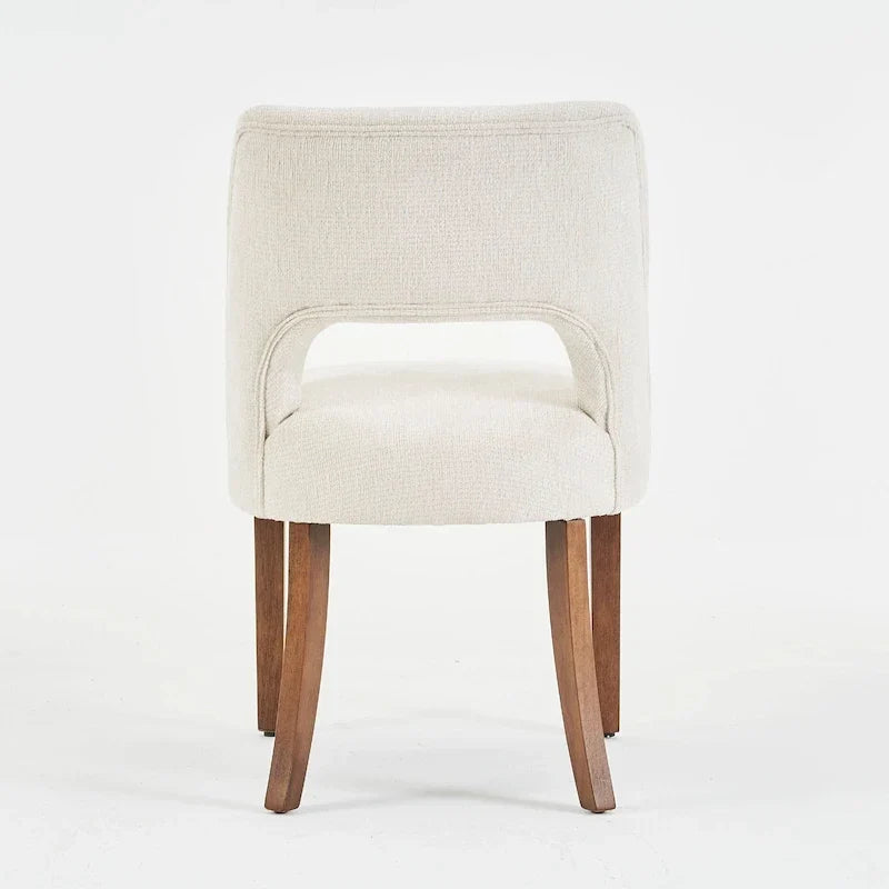 Lot de 4 chaises de salle à manger tapissées de tissu