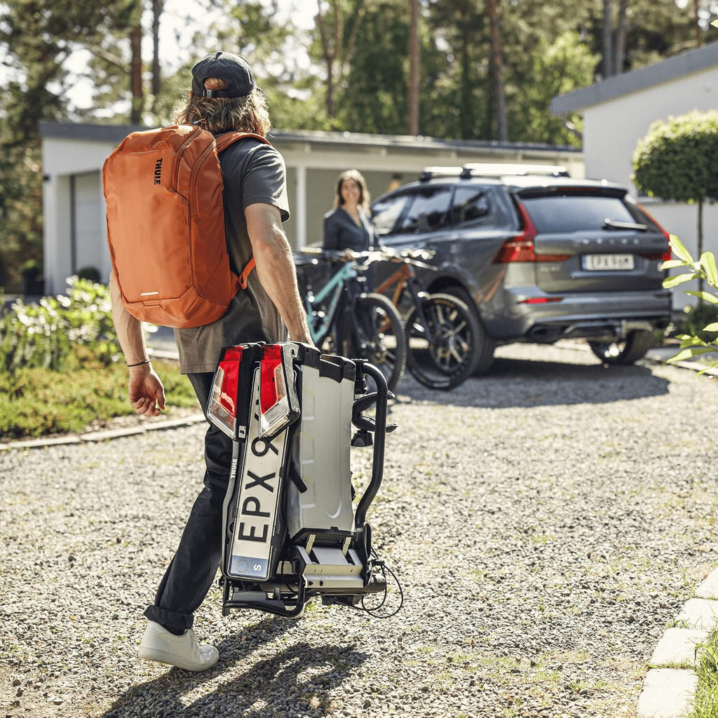 Thule EasyFold XT Porte-Vélos, Porte-Vélos sur Attelage Black/Aluminum 2 Bikes
