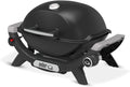 Weber Barbecue à gaz Q 1100N / Barbecue portable léger pour camping, patios et balcons avec brûleur haute efficacité, grilles en fonte émaillée et allumage électronique, noir