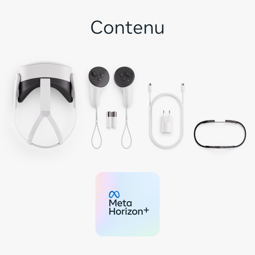 Meta Quest 3S 128 Go – Plongez dans la réalité Mixte – Casque Tout-en-Un – Essayez Meta Horizon+ sans Frais Pendant 3 Mois