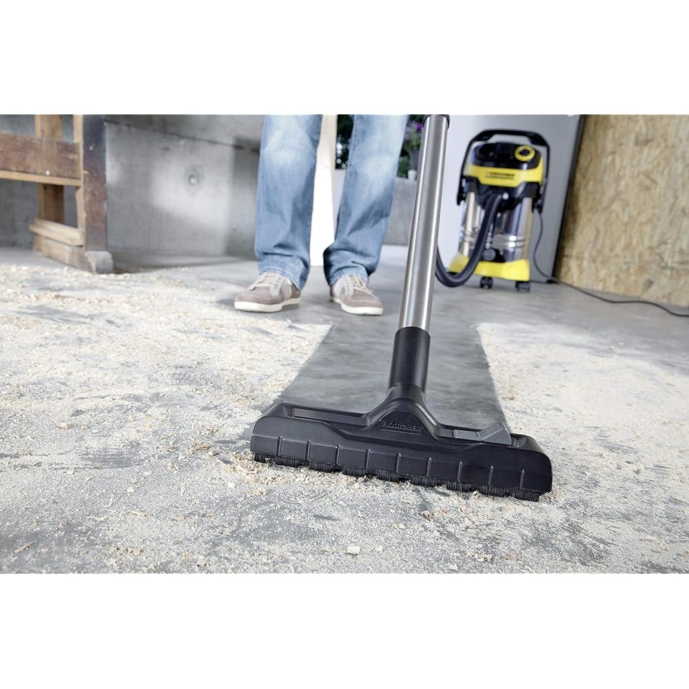 Kärcher Sans sac WD 6 P Premium Aspirateur multifonction avec Prise d'asservissement/Cuve 30 L 1300 W Noir/Jaune : Cuisine et Maison