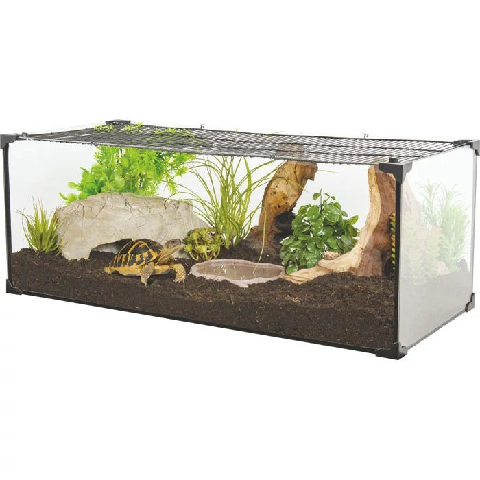 Terrarium tortue Karapas Terra 100 Pro noir - Zolux Noir