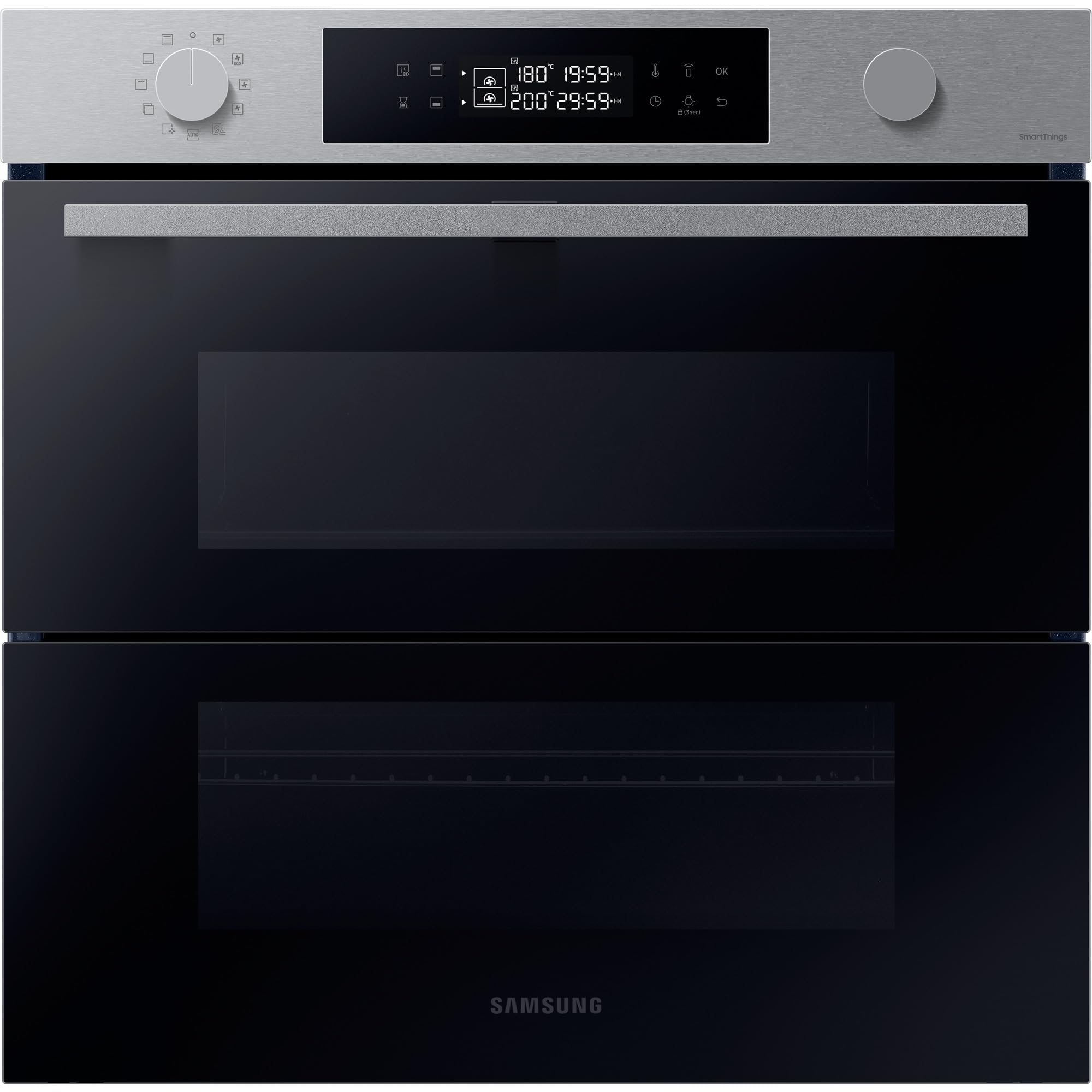SAMSUNG Four encastrable pyrolyse NV7B45305AS dual cook flex,76 litres, wifi