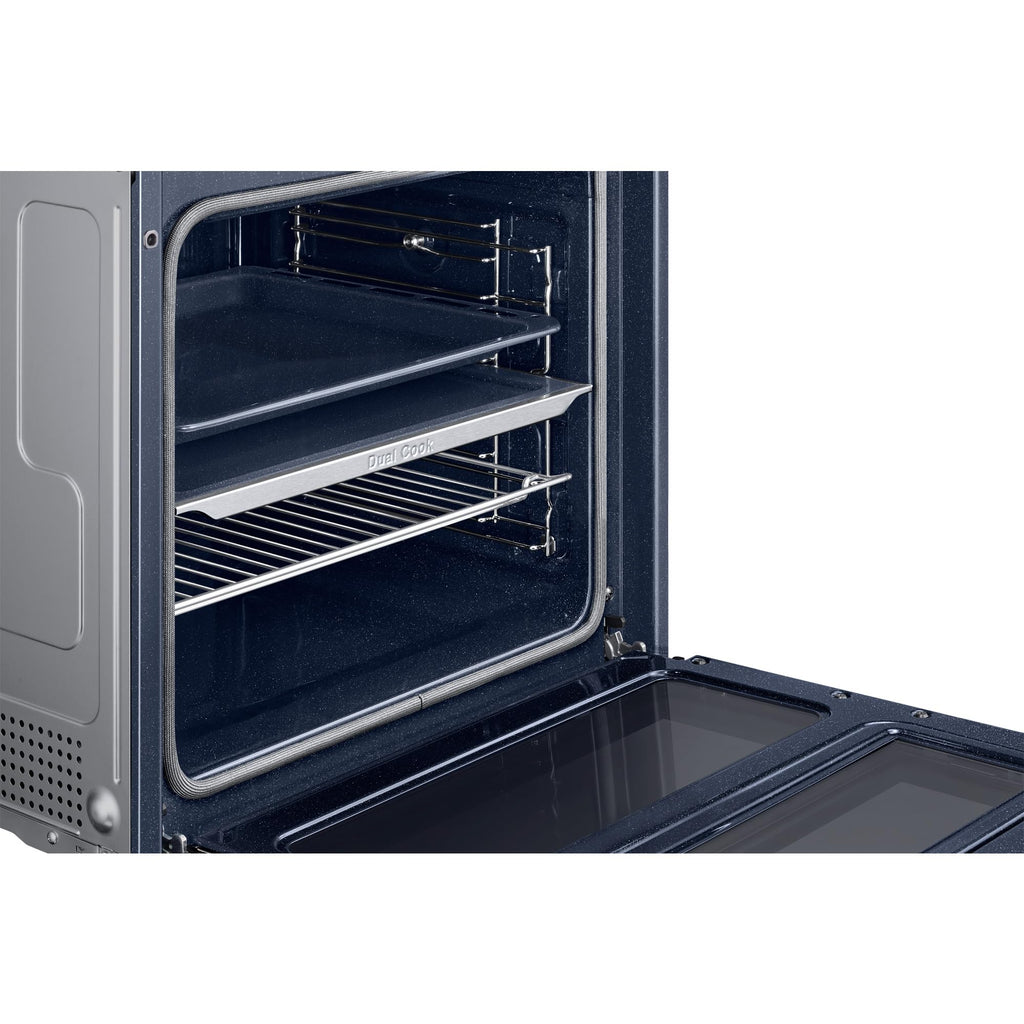 SAMSUNG Four encastrable pyrolyse NV7B45305AS dual cook flex,76 litres, wifi