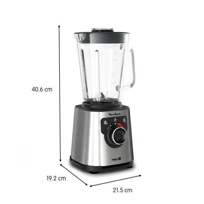 Moulinex PerfectMix + Blender haute vitesse, 1200 W, bol 2 L, Capacité utile 1,5 L, Technologie de lames Powelix