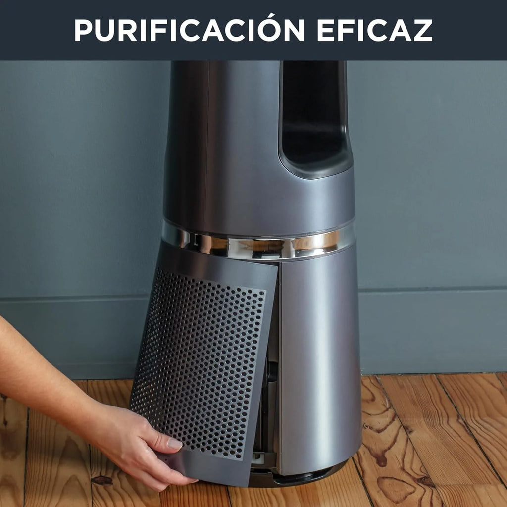 Rowenta Eclipse 2-en-1 Ventilateur purificateur, Ventile et filtre l'air, Particules fines, 32 dB (A), Puissant, Oscillation, 12 vitesses, Minuteur, Départ différé QU5030F0
