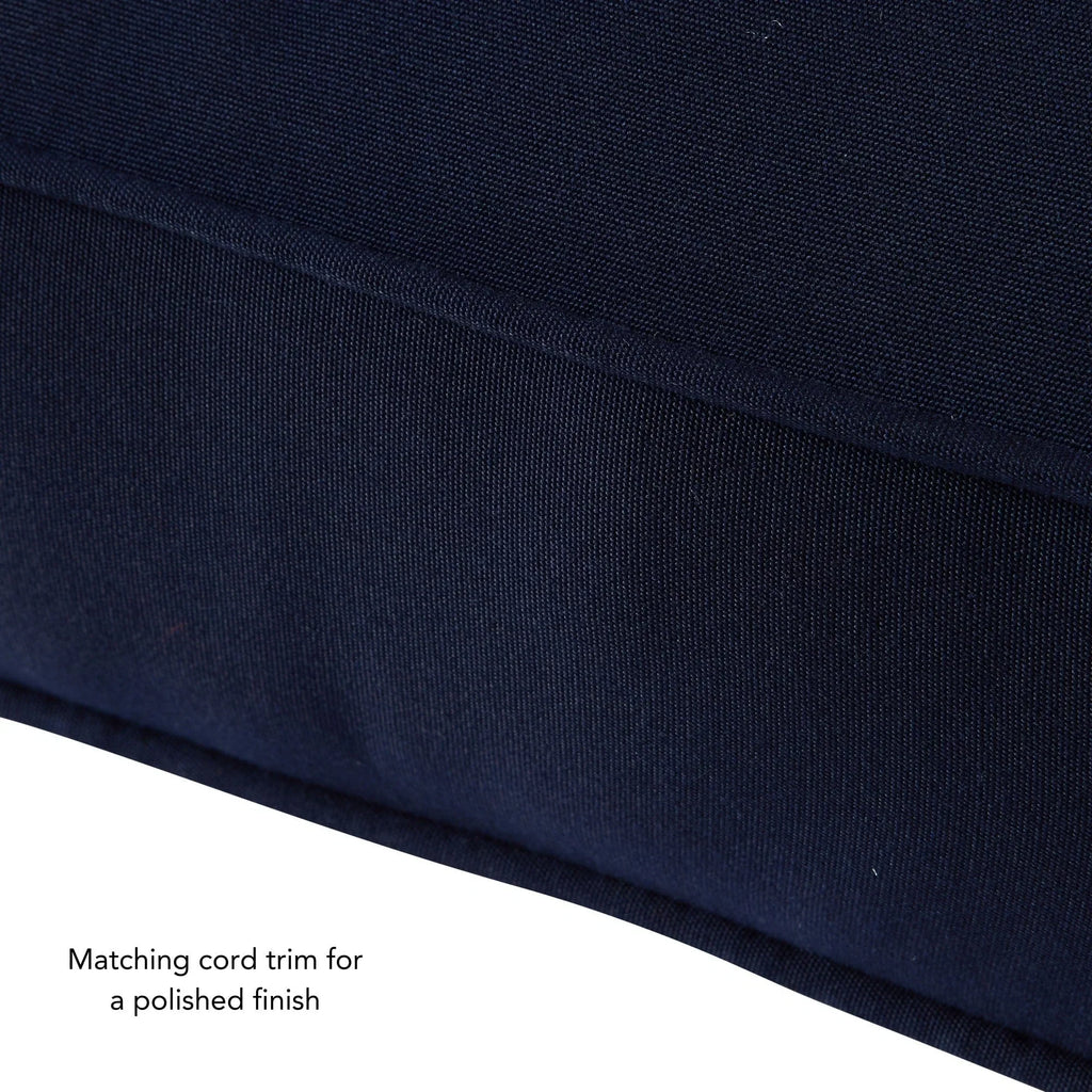 Ensemble de deux coussins d'extérieur haut de gamme Sunbrella pour assise profonde