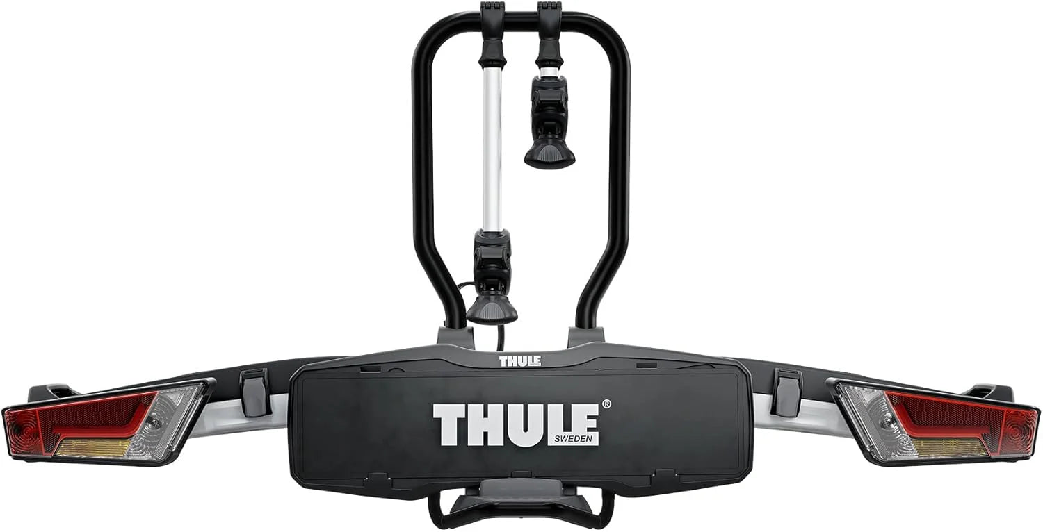 Thule EasyFold XT Porte-Vélos, Porte-Vélos sur Attelage Black/Aluminum 2 Bikes