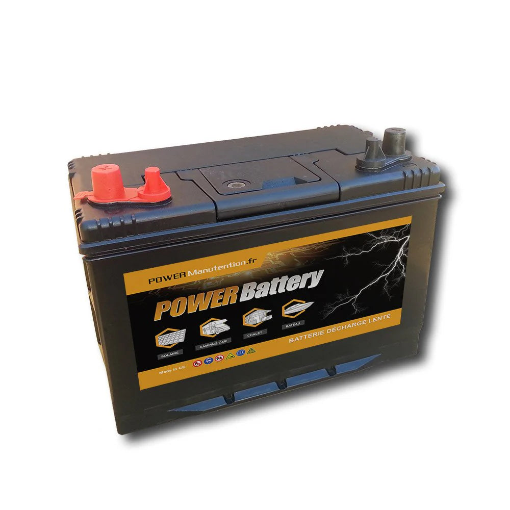 Batterie décharge lente camping car bateau 12v 110ah 330x172x242mm