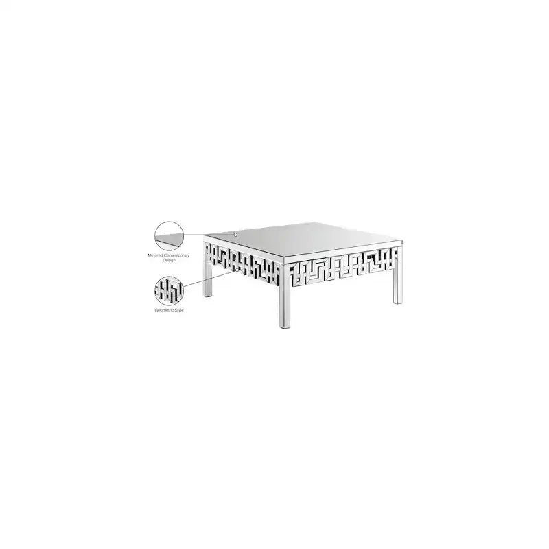 Table basse miroir Meridian Furniture Aria
