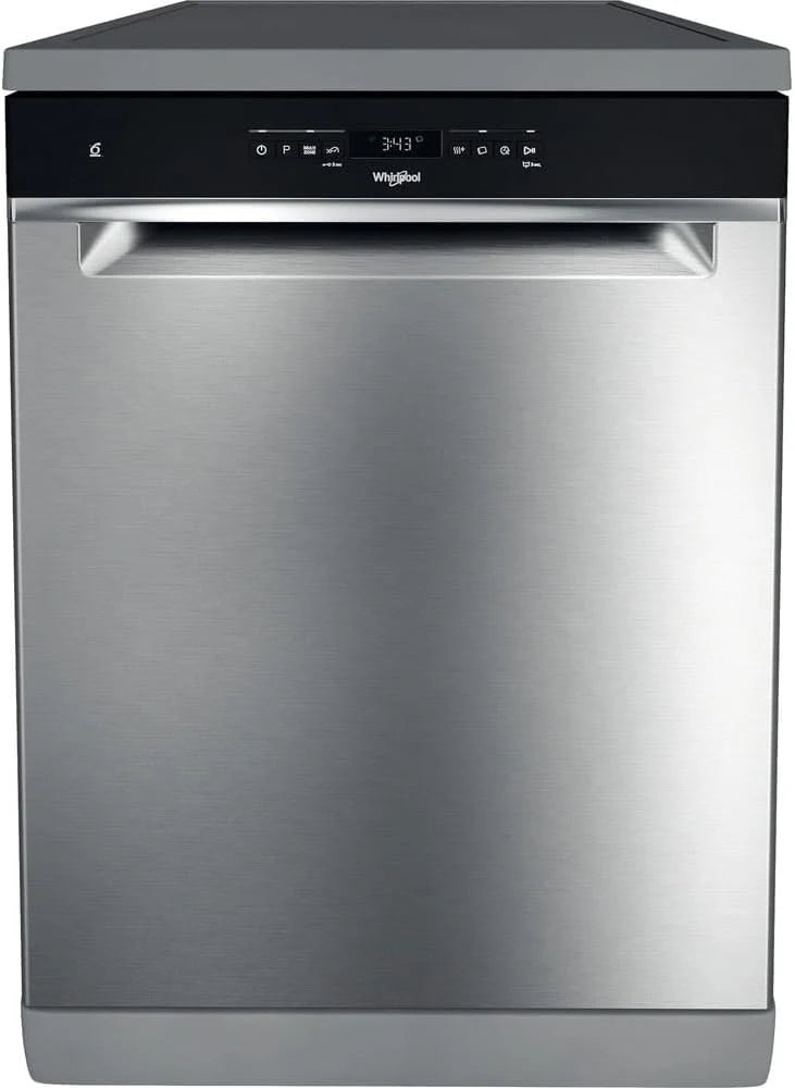 Whirlpool Lave-vaisselle, couleur inoxydable, grande capacité – WFO 3T141 X