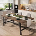 Table à manger rectangulaire style industriel 1 pièce