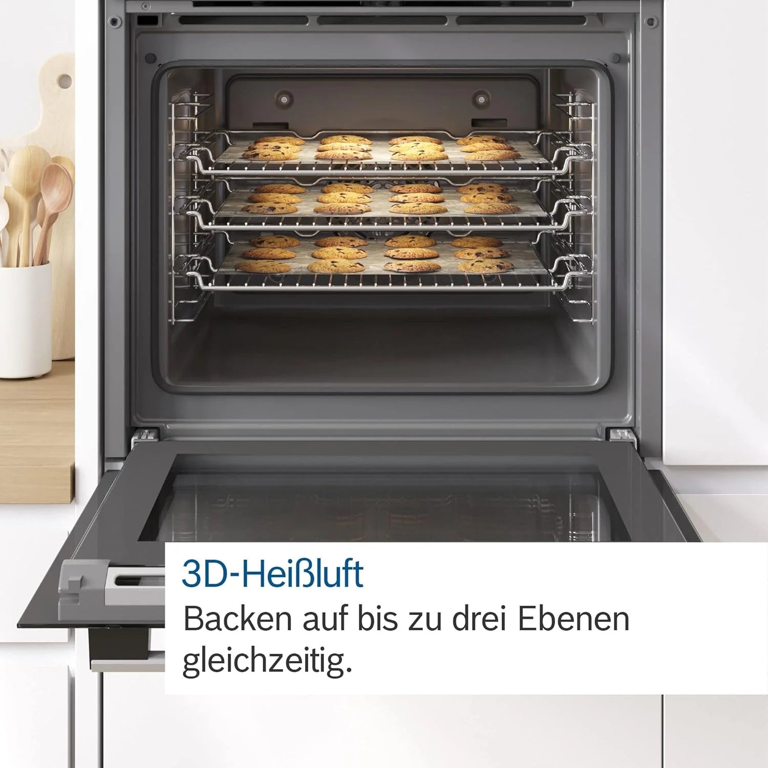 Bosch HBG5780S0 - Série 6, Four encastrable - Multi-fonctions - Pyrolyse - Grande capacité de 71 L - 3600 W - Inox