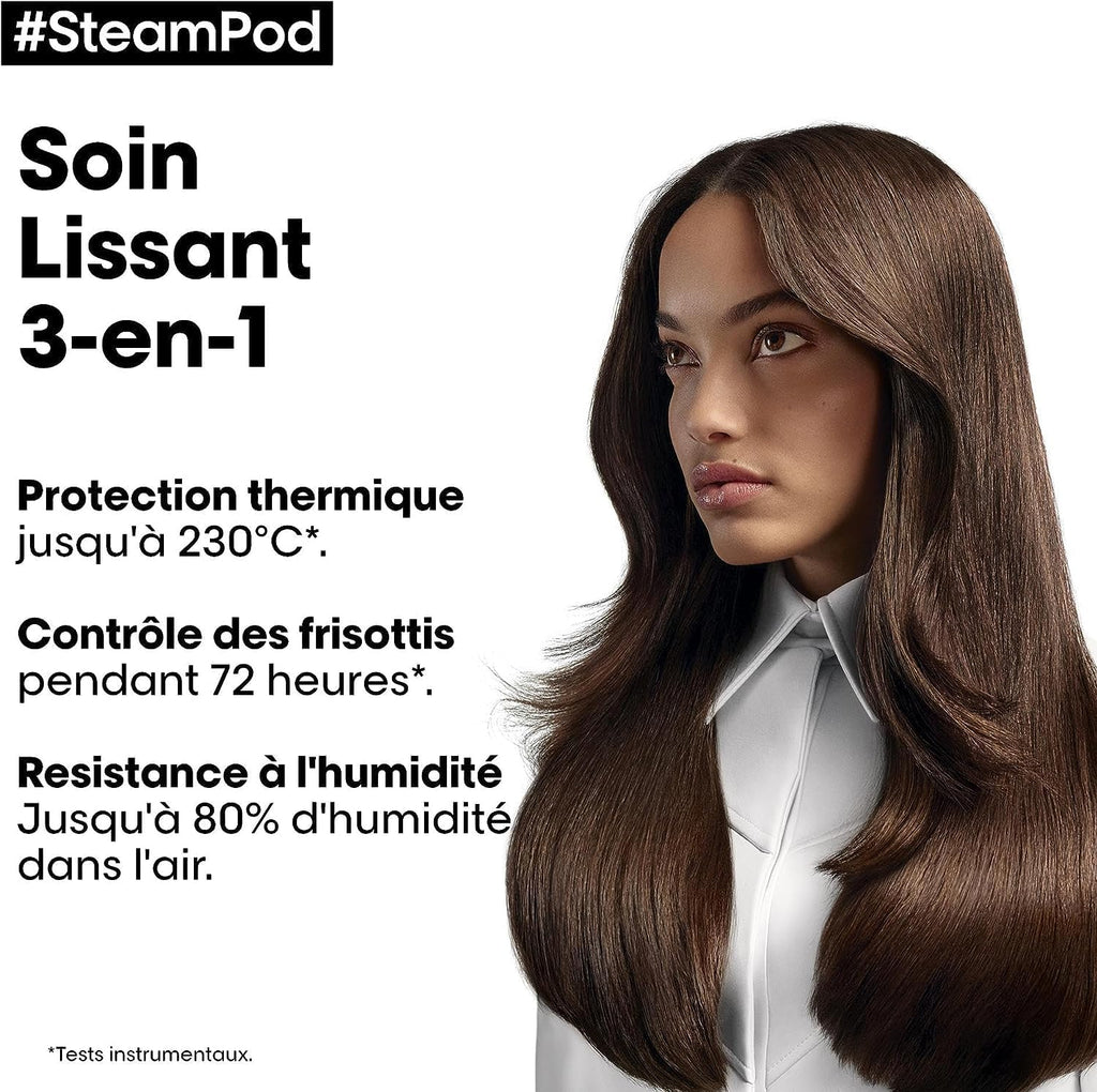 Steampod 3 - Lisseur Vapeur Professionnel 2-en-1 : Lissage & Ondulations - Céramique Fer à lisser à la technologie vapeur - Adapté à tous types de cheveux - L'Oréal Professionnel -
