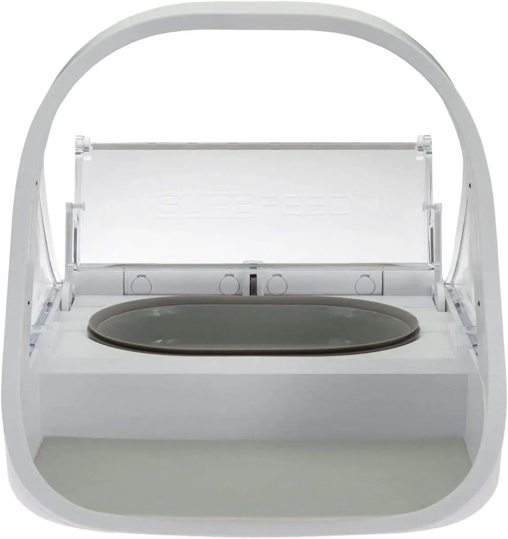 Distributeur automatique de nourriture pour animaux - distributeur à puce électronique MPF001 - pour aliments humides et secs - serviette pour animaux eOutletDeals offerte