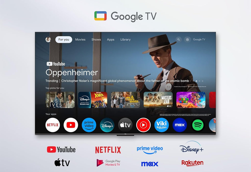 TCL TV QLED 4K 139 cm 55T8B - QLED Pro - 144Hz - Google TV [Classe énergétique E]