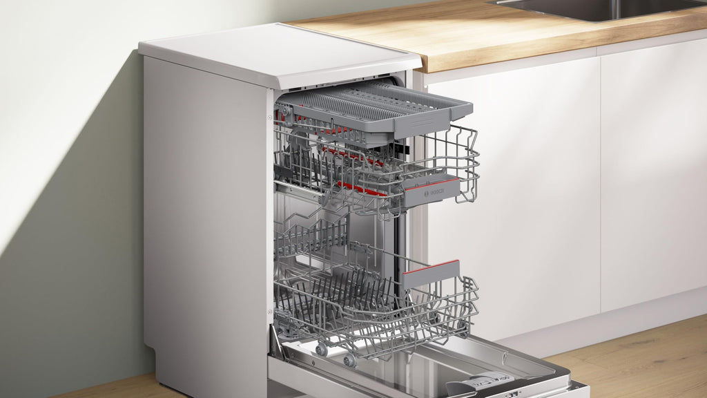 Bosch SPS4EMW24E, Série 4, Lave-vaisselle 45 cm, Pose libre, Blanc