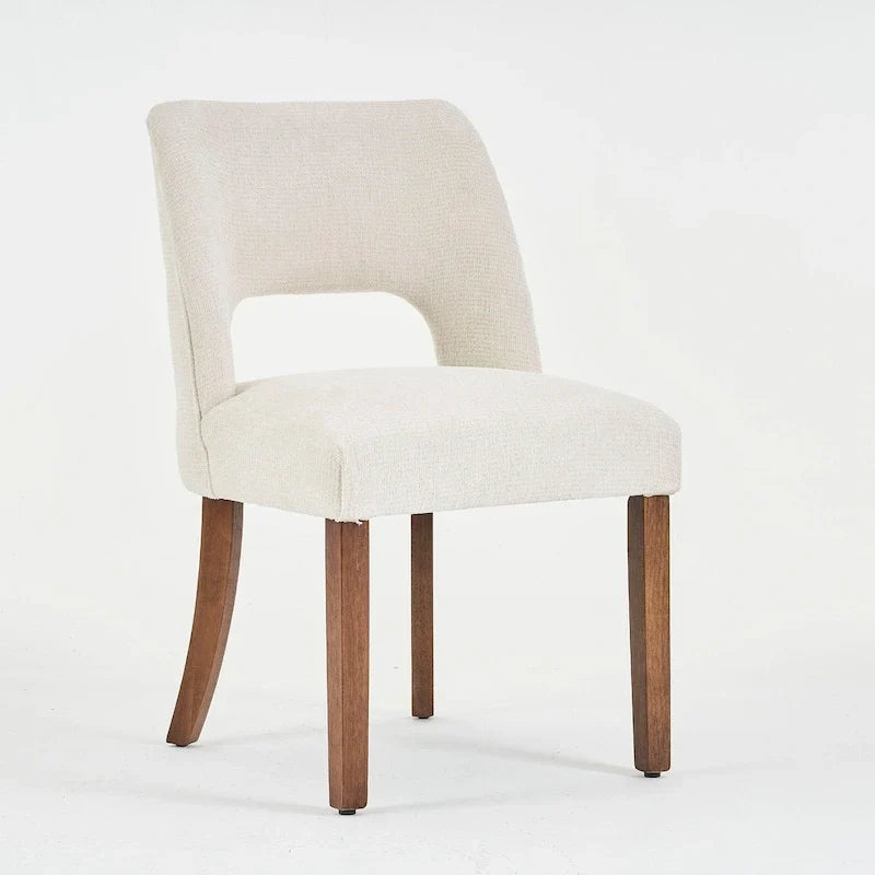 Lot de 4 chaises de salle à manger tapissées de tissu