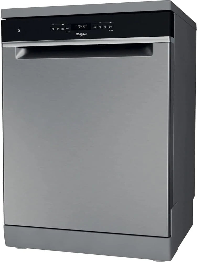 Whirlpool Lave-vaisselle, couleur inoxydable, grande capacité – WFO 3T141 X