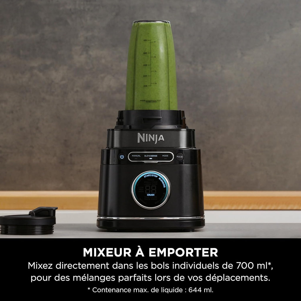 Ninja Mixeur blender processor Detect Power Pro 3-en-1 1200 W noir