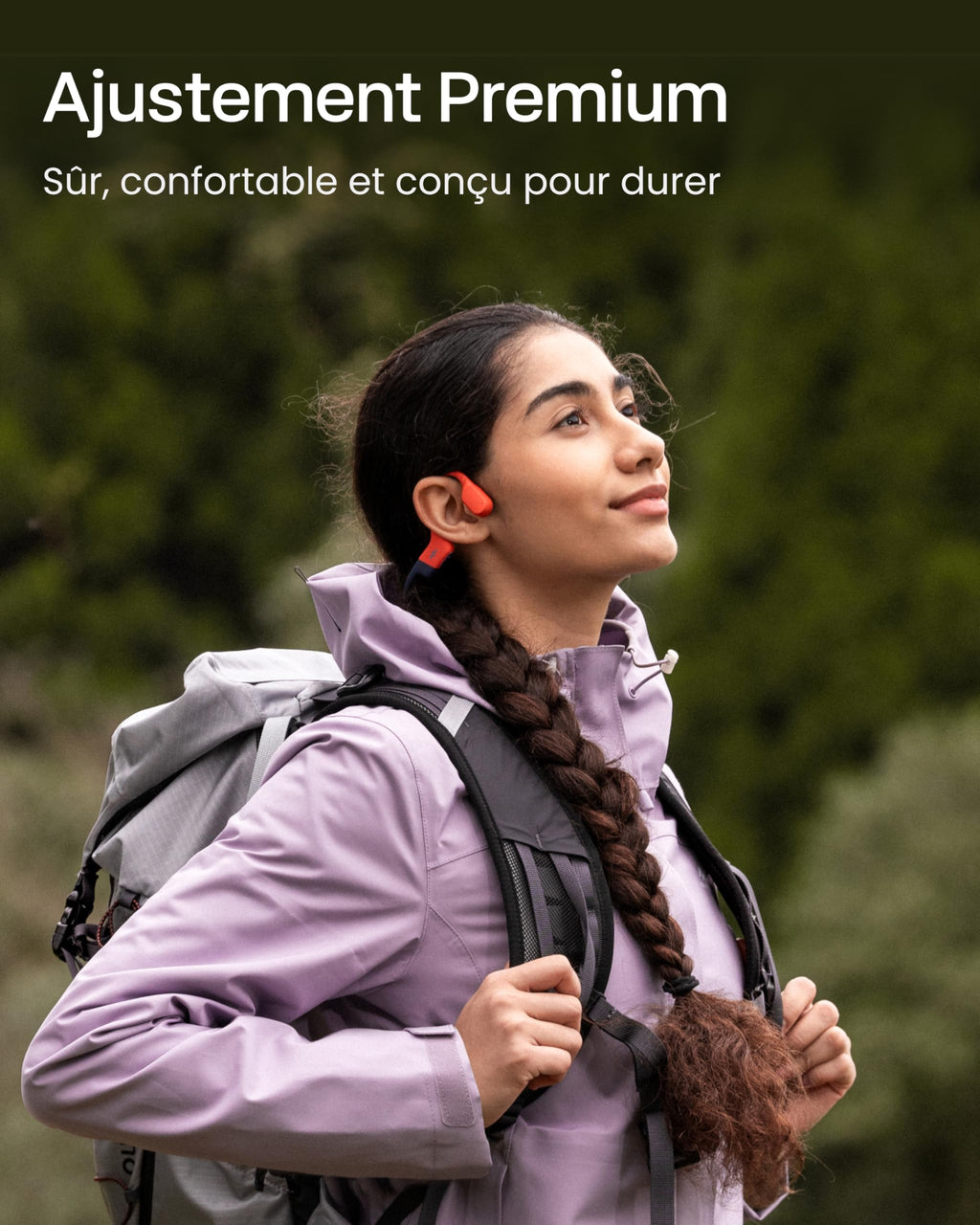 SHOKZ OpenSwim Pro Casque à Conduction osseuse, écouteurs sans Fil à Oreilles Libres, IP68, Bluetooth 5.4, Stockage MP3 32Go, micros à Annulation de Bruit, 9h d’autonomie pour Courir et Nager – Rouge