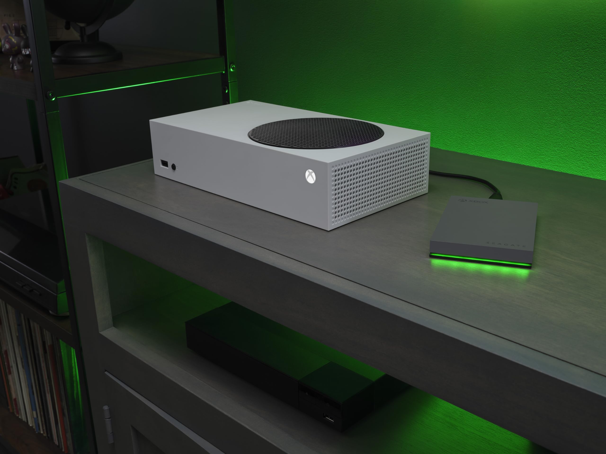 Seagate Game Drive pour Xbox 2To, Disque Dur Externe, HDD Portable, USB 3.2, Noir, certifié Xbox, LED RVB, Services Rescue (STKX2000403)