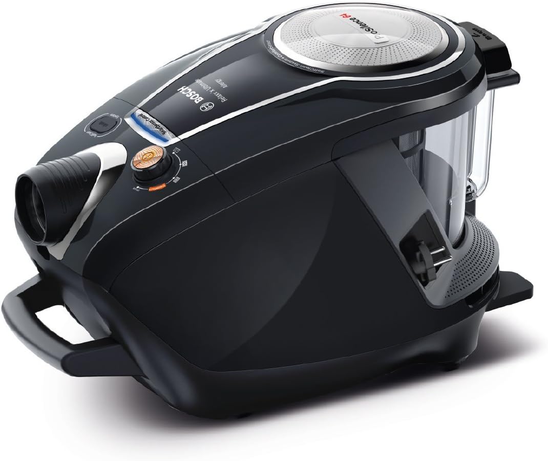 Bosch Electroménager Série 8, BGS7MS64, aspirateur traîneau sans Sac ProSilence, extrêmement Silencieux, Technologie SensorBagless et système de Netto