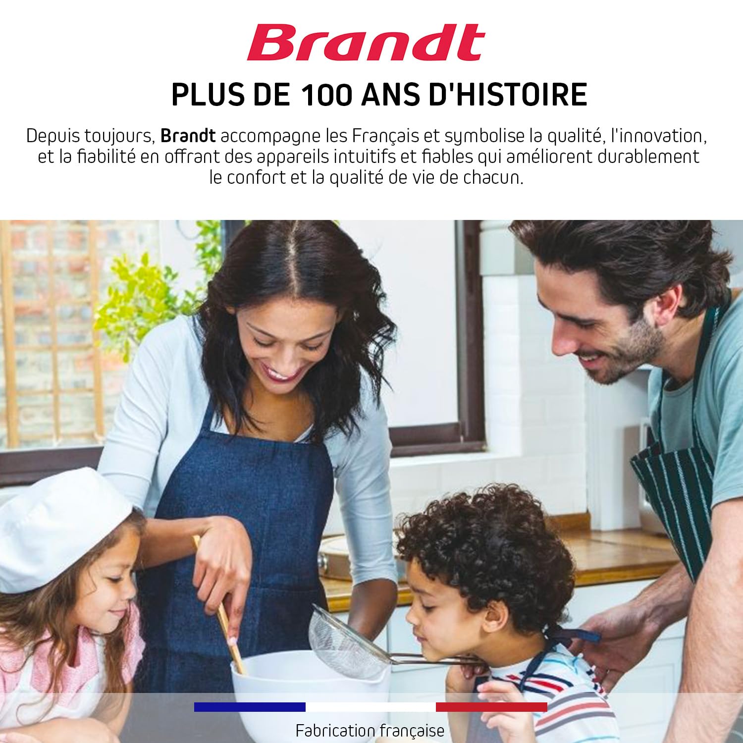 Brandt - BPI6413BM - Plaque Induction et Gaz - Table de Cuisson - Noir - 4 Foyers - 3400W Electrique et 4600 Gaz - Dimensions Encastrement : 56x49cm -