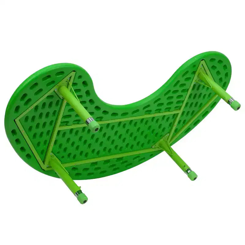 Table d'activités réglable en hauteur en plastique demi-lune Emma et Oliver 35 po larg. x 65 po long.