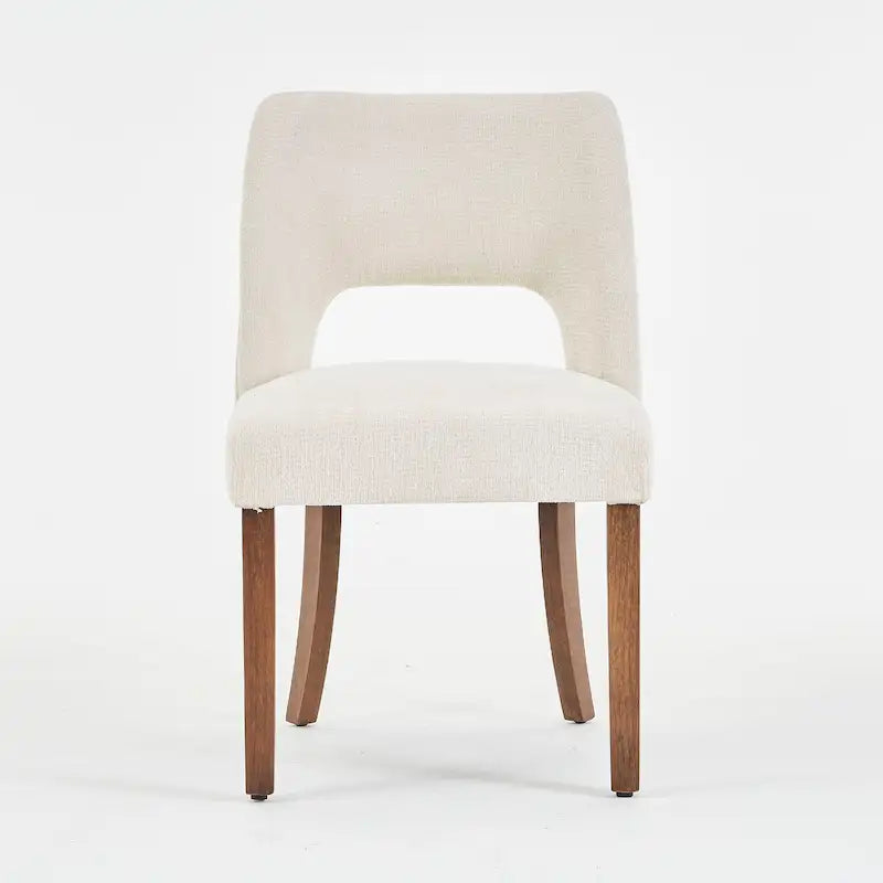 Lot de 4 chaises de salle à manger tapissées de tissu