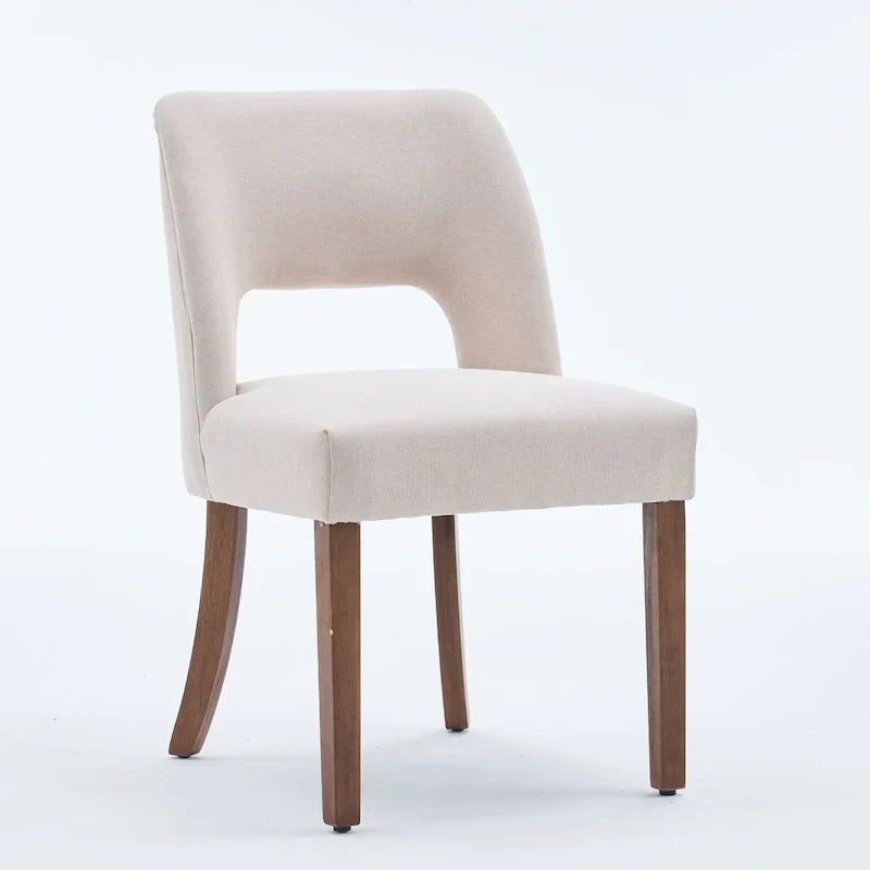 Lot de 4 chaises de salle à manger tapissées de tissu