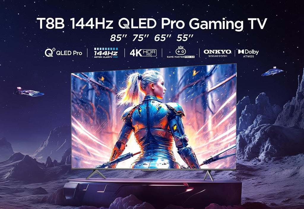 TCL TV QLED 4K 139 cm 55T8B - QLED Pro - 144Hz - Google TV [Classe énergétique E]