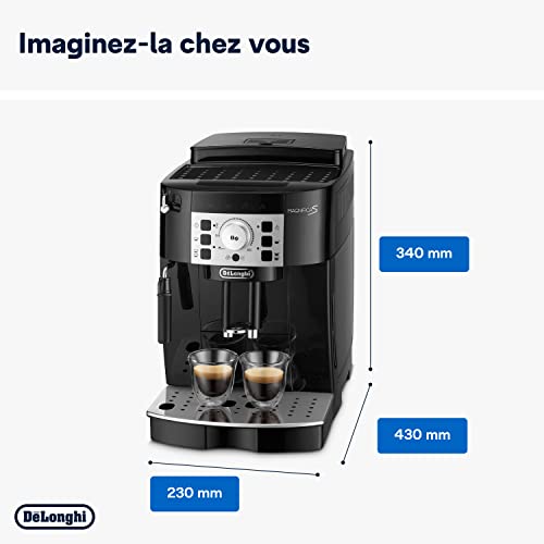 De'Longhi Magnifica S Machine a Café Grain ECAM22.110.B, Machine Expresso et Cappuccino, 1.8L, Noir [Exclusif Amazon] : Cuisine et Maison