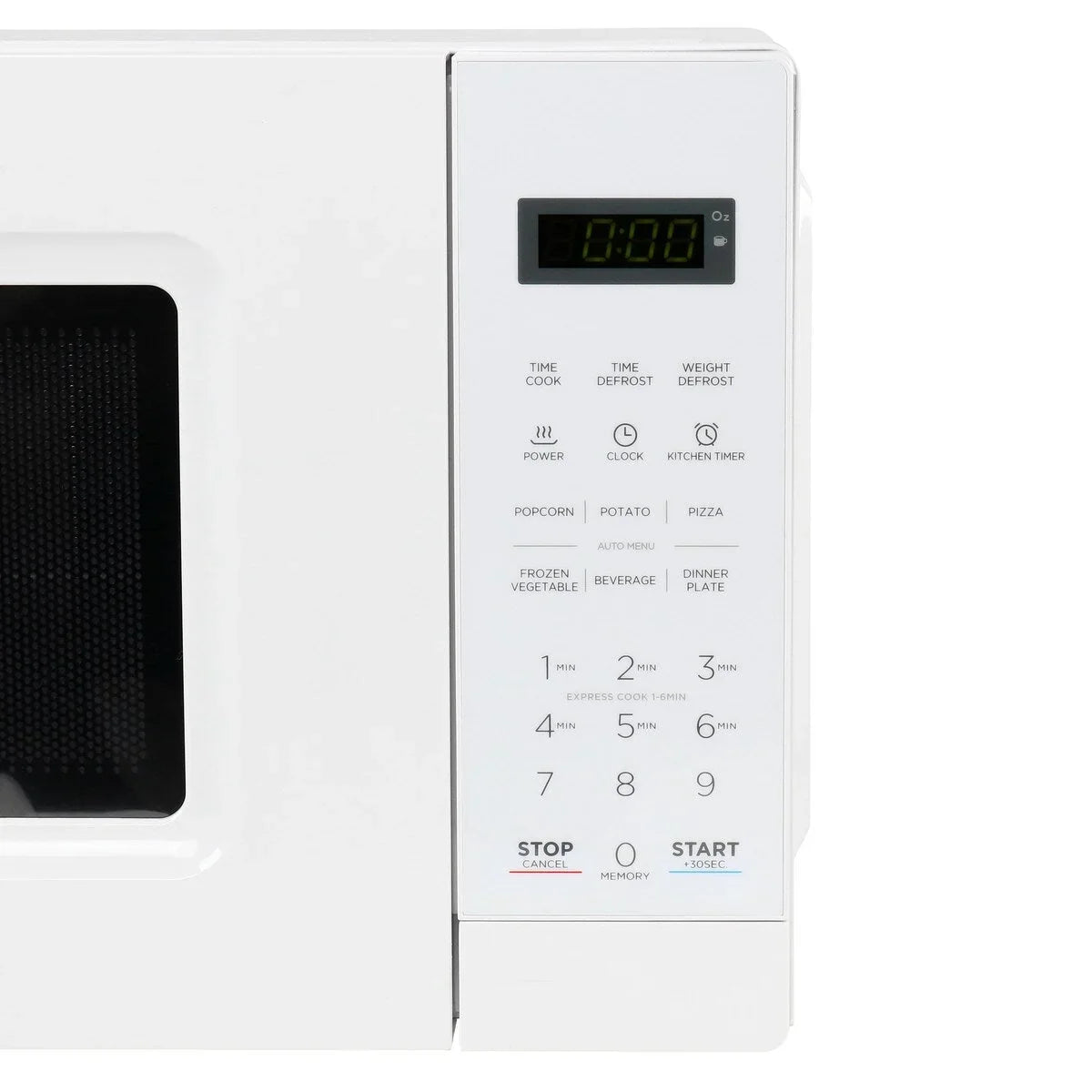 Four à micro-ondes numérique à LED de 0,7 pi³ et 700 W, blanc, avec sécurité enfant