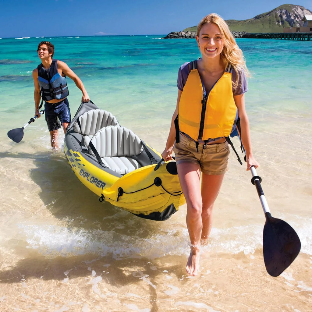 Intex Set Kayak Explorer k2-2 pers (Inclus rames et gonfleur)