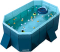 INDUSTEX Piscine Pliable Foldable Pool, Piscine pour Enfants et Adultes Portable, Piscine Amovible, Baignoire, Piscine Jouet, Piscine pour Animaux de compagnies (130 x 90 x 45 cm)